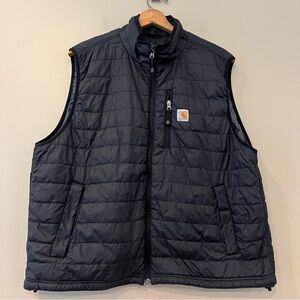 Carhartt Gilliam Rain Defender Insulated Quilted Full Zip Puffer Vest XXL Black